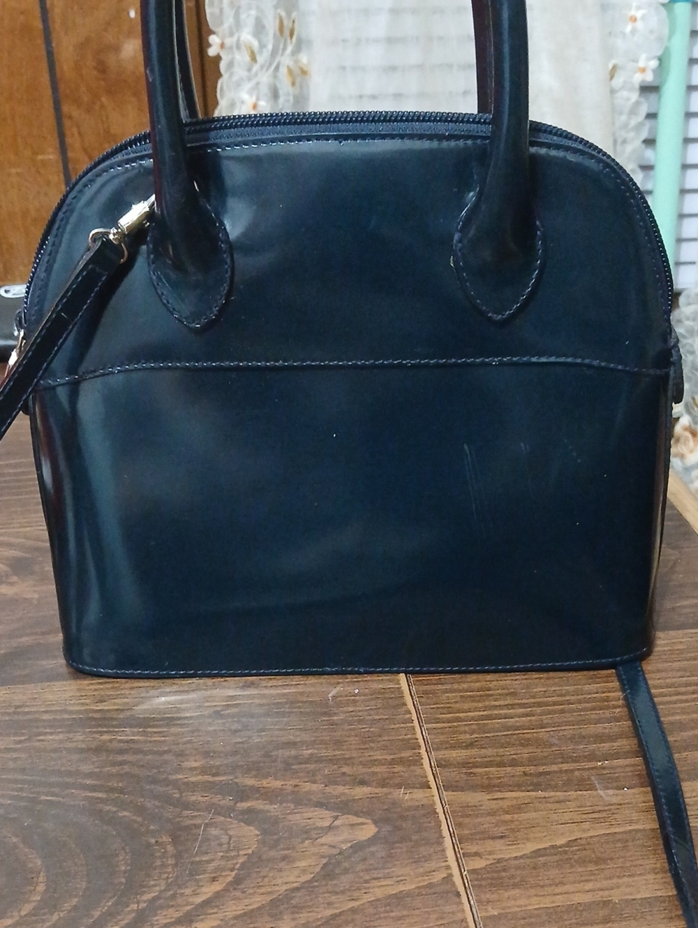 Furla Classic Black Women's Dome Satchel Vintage